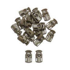 다채로운 플라스틱 파라코드 의류 단일 구멍 스프링 토글 28MM 걸쇠 신발끈 20 정지 코드, 7