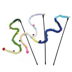 寵星球 貓咪逗貓棒 羽毛逗貓棒 鈴鐺逗貓棒 貓咪玩具 寵物玩具, 多種顏色, 1個