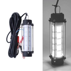 집어등 오징어배 수중 수은등 전구 LED 120W 낚시, 1개, 화이트, 120W+12V+7m