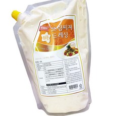평강 냉동 크림 시저 드레싱 2kg 업소용 소스, 1개