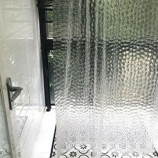 Wg 안티 곰팡이 방지 욕실 화장실 샤워커튼 커텐, 1개