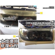 阿勇專業車燈 大燈泛黃霧化還原 專業施工保固一年 環保無毒 SGS認證 FORESTER 森林人 XV, 1個