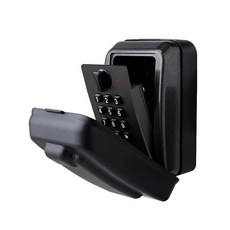 SL16 密碼鎖鑰匙盒 鋁合金材質 安全保護, 黑(壁掛式), 1個