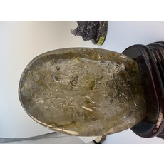 菁晶舞極壇 水晶雕刻地藏王菩薩擺件 居家辦公室裝飾 高16寬10公分 重0.873公斤, 地藏王菩薩