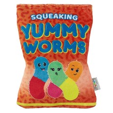 Outward Hound 강아지 장난감 퍼즐 하이드 라마 플러시, Yummy Worms