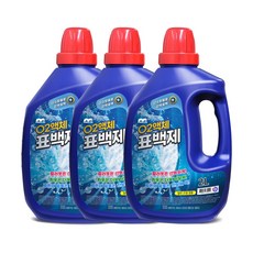 맘크린 O2 얼룩제거 산소계 표백제 액체형, 3개, 2L