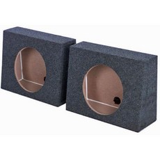 Q파워팩 10인치 밀폐 서브우퍼 박스 2개 박스당 0.9입방피트의 공역 견고한 58인치 MDF 구조, Sealed - Pair