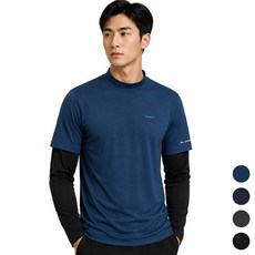 디퍼디 남성 프리미엄 냉감 반목 쿨티 쿨토시 일체형 티셔츠 스포츠 골프웨어 등산 작업복