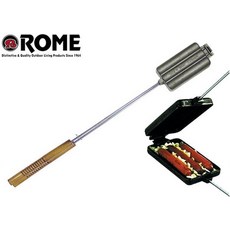 ROME 美國三人行 鑄鐵熱狗烤盤/烤夾/烤香腸/大腸包小腸, 1個