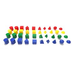 유아동 모양 비교활동 미니 입체도형교구 세트 40p 어린이집 돌봄 초등용 유치원 키즈카페, 1개