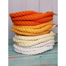 세기텍스타일 12mm 2.5m 코튼 면 컬러로프 칼라로프 (35Color) 면로프, SKY BLUE