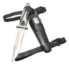 SAEKODIVE 鈦合金/不鏽鋼 潛水刀 水精靈 潛水裝備, 不鏽鋼-灰色