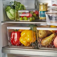 이케아 클립칵투스 냉장고 수납바구니 투명 30x19x14cm 주방용품 수납