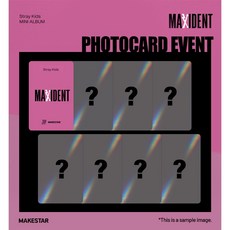 Stray Kids MAXIDENT 寫真卡 MAKESTAR 通路特典, 1個, MS特典小卡 I.N