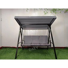 야외 그네 정원 흔들 의자 전원주택 고급형 철재, E형(블랙), 1개