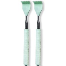 마카롱 효자손 접이식 휴대용 길이조절 등긁개, 2개, 민트