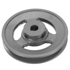 uxcell BK57-58 V-Belt Sheave 58Bore 5.45OD 싱글 그루브 웹 시브 3L 또는 B 벨트용 보어드 투 사이즈 시브 주철 벨트 섹션, uxcell BK57-58 V-Belt Sheave 5