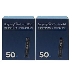 보령컨슈머 보령케어터치 혈당측정검사지, 2개