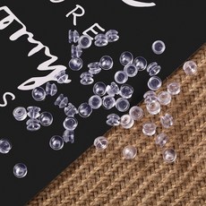 햄버거 실리콘 귀걸이 클러치 5mm 200개(1팩)