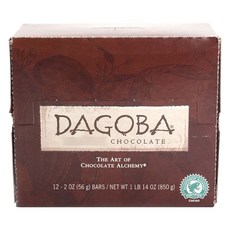 Dagoba Chocolate 밀크 초콜릿 바, 56g, 12개