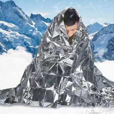 비상용 보온 은박담요 휴대용 컴팩트 체온 유지 외풍방지용