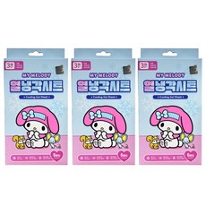 산리오 캐릭터즈 마이멜로디 열냉각시트 10시간 냉각지속, 3개, 6매입