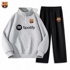 바르셀로나 트레이닝복 세트 맨투맨 라민야말 집업 그레이