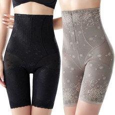 뱃살보정속옷 똥배팬티 몸매보정 아랫배 지퍼거들 여름, F. 블랙 그레이