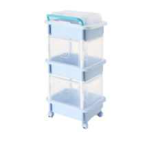 리빙스마일 기저귀 정리함 직사각 3단 일반 A형, blue, 3개