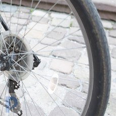 민튼스토어 자전거 바퀴 반사판 1P 휠반사등, 황색, 1개