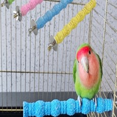 세모소 195MM 새키우는막대 부리발톱갈이스틱 횃대횟대 쉬는장소거치대 랜덤색상, 1개