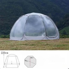 캠핑투시 위장 텐트 보이는 사계절 야생 베이지(3x3x2.2m) 6면 레귤러, 기본 사용 인원, 두꺼운 글레이셔그레이 3.6mx2.20m 포함