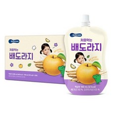 베베쿡 처음 먹는 배도라지 유아 음료, 100ml, 140개