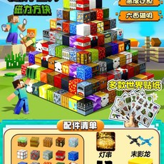 자석블럭 빛나는 조명블록 패키지 보관상자 선물상자 TNT, I. 맥도날드 보관통 랜덤 자석 블록 190개