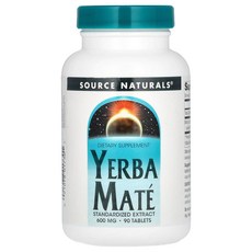 소스내추럴스 예르바 마테 600 mg 90 정, 90정, 1개