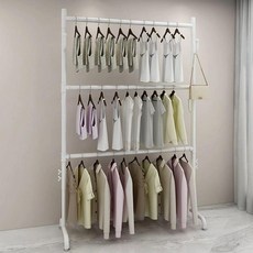 이동식 옷걸이 행거 옷봉 정리대 스탠드 선반 행거 3단, 3단 120cm 160~250cm