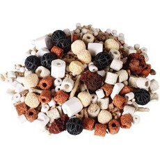 골딜 바이오 볼 세라믹 링 세트 수족관 생물 필터 매체 메시 가방 포함 어항 및 연못용 필터 장식품 액세서리 (1.1파운드 1개), 1팩(1.1파운드)