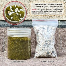 모델링 정지형 잔디 돌 지상 장식미니어처 풍경철도 레이아웃건물군사 전쟁 게임 장면용, 1개, 6. hygc