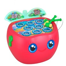 미니 두더지잡기 게임기 오락기 레트로 장난감 오락실 문방구 동전 게임 기계 상업용 가정용, 빨간 사과, 1개