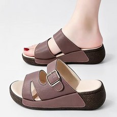 Modern Fashion 여성 발편한 데일리 샌들 키높이 슬리퍼