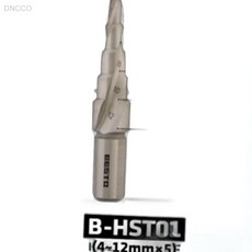 베스토 헬리칼 스텝드릴 4 12mm HST01 홀가공 철판구멍뚫기 DIY필수공구, 1개