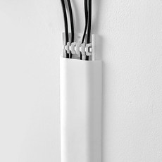 깔끔한 와이드 전선 가리개 넓은 전선몰딩 케이블선 인터넷선 정리 커버, 2개