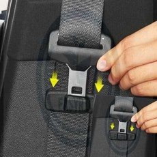 해신이네잡화점 안전벨트 고정클립 안전벨트고정기 안전벨트락클립, 블랙, 2개