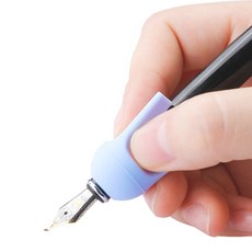 貓太子 三階段原子筆鉛筆通用型減壓握筆器(握筆練習器 握筆矯正器 握筆訓練器/M3113A), 雅典藍, 1個