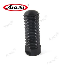 호환 Arashi 조정 가능한 리셋 발 페그 CNC 교체 시프트 브레이크 예비 부품 범용 액세서리 맞는 오토바이, 10 Black 1PCS 2.0