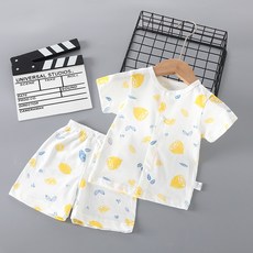 寶寶夏季套裝新生嬰兒衣服夏裝純棉薄款短袖兒童分體服兩件套