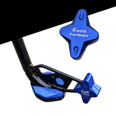 CHEKIS NMAX 사이드스탠드 보조커버 날개클립, 1개, 블루