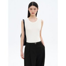 8SECONDS 베이직 슬리브리스 풀오버 아이보리 211927