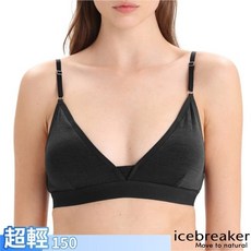 Icebreaker 女 抗菌除臭細肩帶羊毛內衣 Siren 附內襯運動內衣，排汗快乾，舒適親膚