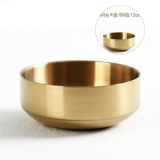 이중보온 티타늄 국대접 찌개 담기 식탁용 깔끔 위생, 1개